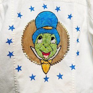 Handmade Upcycled Disney Jean Jacket